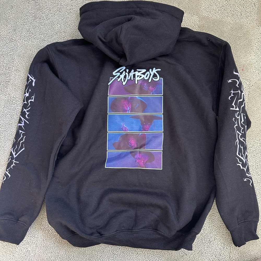 NEW Saja Boys Boys (k-pop daemon hunters) Black Graphic Hoodie size youth large